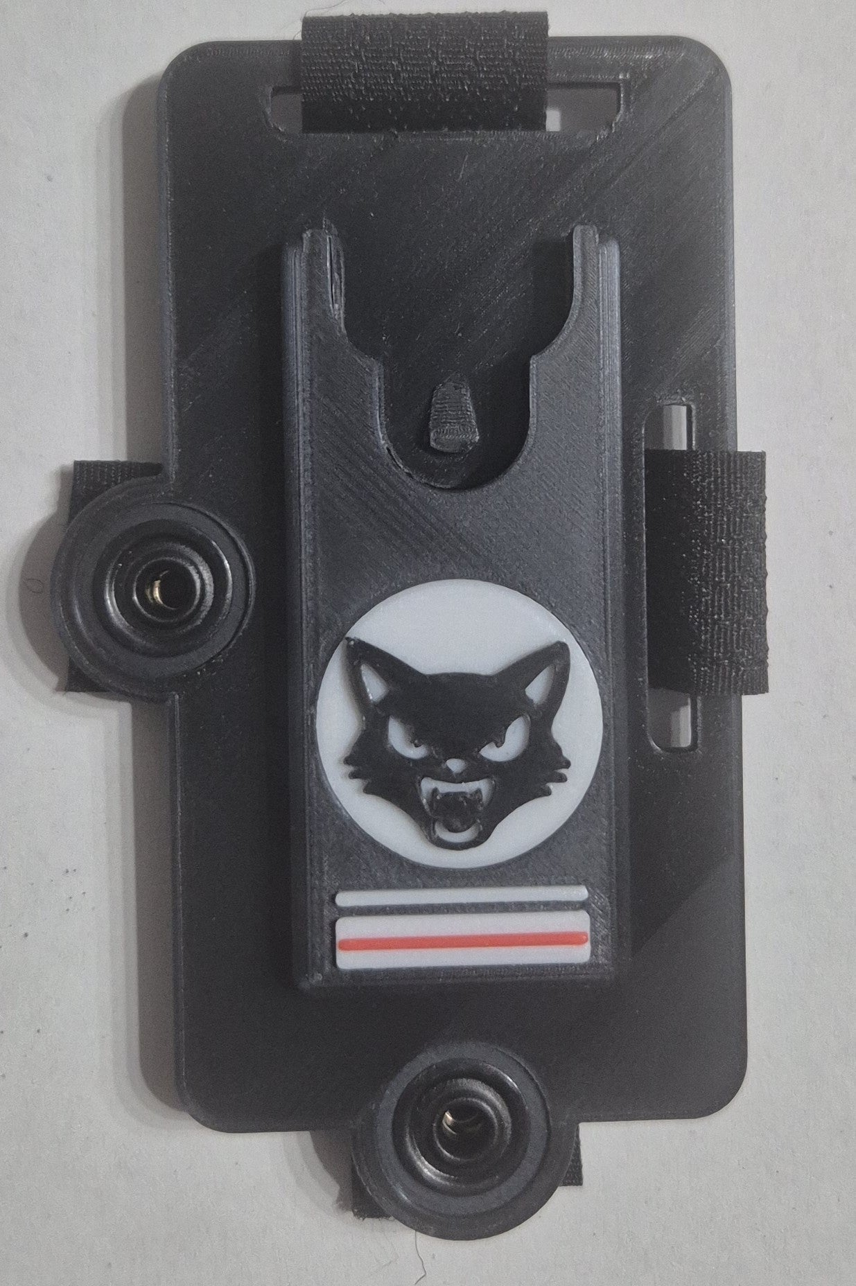 Support caméra piéton VB400 "Chat noir" avec grade Gendarmerie / Police