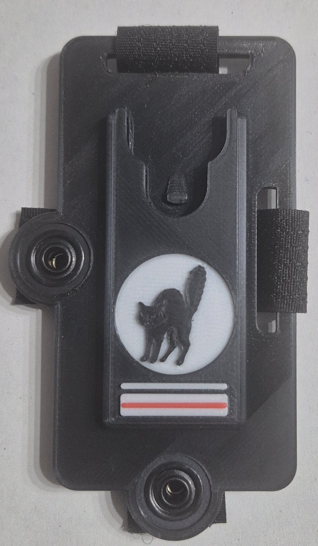 Support caméra piéton VB400 "Chat noir" avec grade Gendarmerie / Police