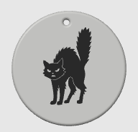 Porte-clef Chat noir